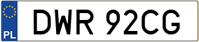 Trailer License Plate